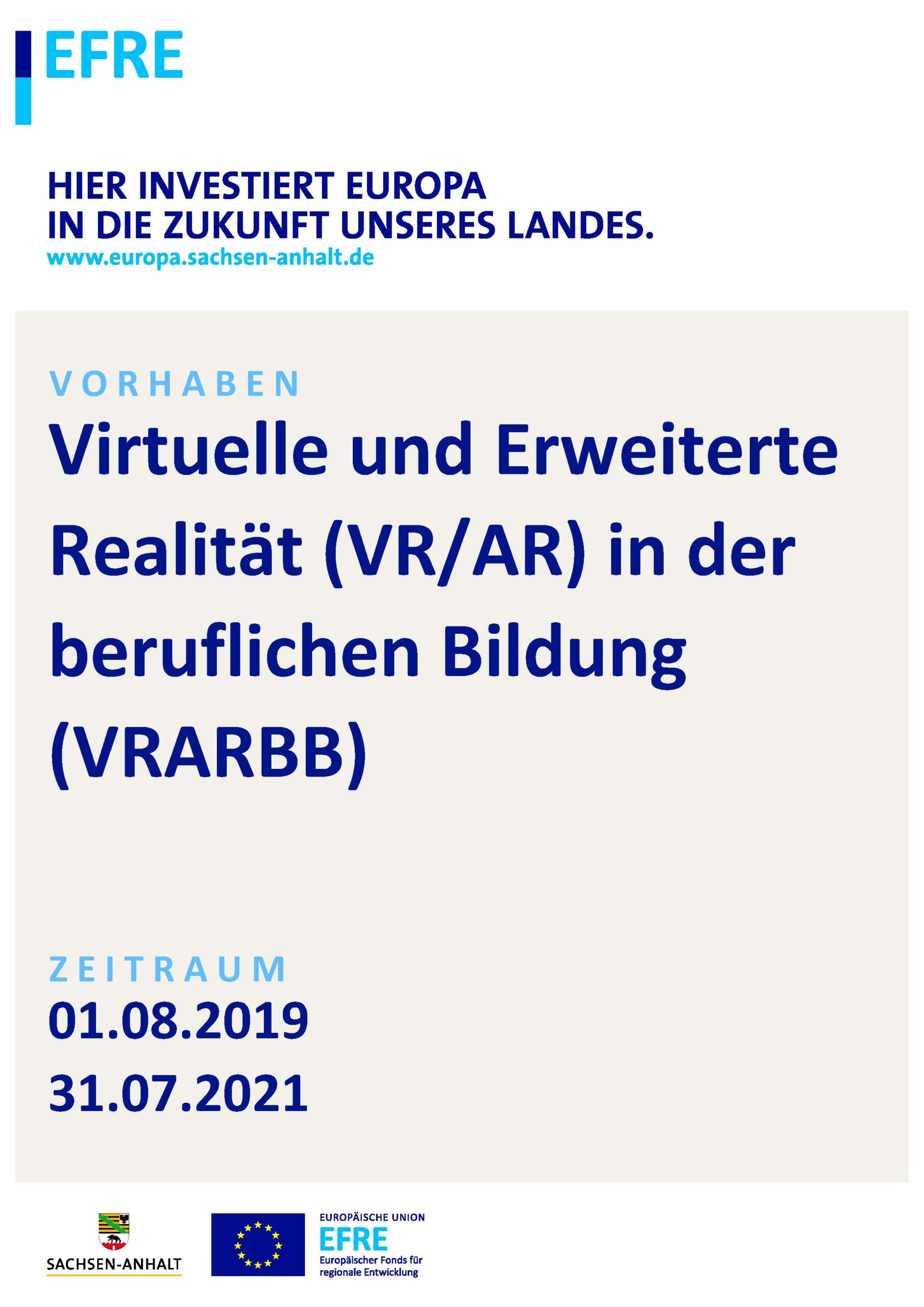 Read more about the article Virtuelle und erweiterte Realität (VR/AR) in der berfulichen Bildung (VRARBB)